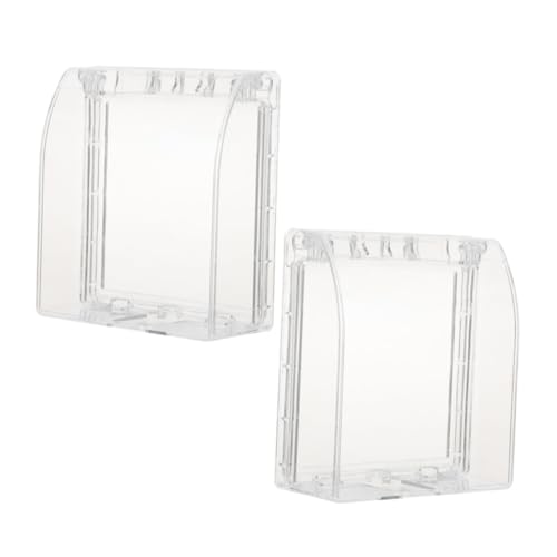 Toddmomy 2 Stück Wasserdichte Türklingel Abdeckung Transparent Regenschutz für Außenbereich Wetterfeste Klingelschutzhaube aus Robustem Kunststoff für Garten und Hauseingang von Toddmomy