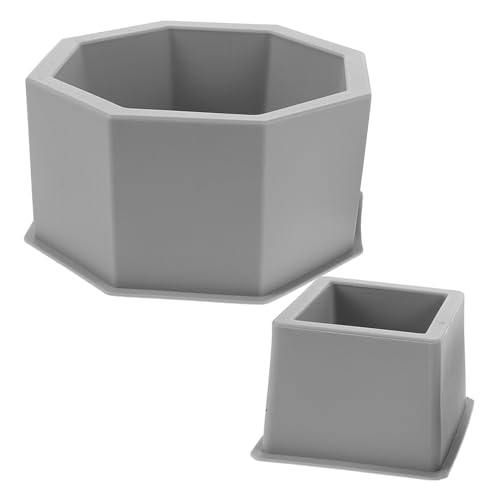 Toddmomy 2 Stück Zementvasenform: Sechseckige quadratische Silikon-Pflanzgefäßform – Geometrische Betontopf-Bastelformen für selbstgemachte Gartenpflanzgefäße und dekorative Töpfe Toddmomy 2 Stück Zementvasenform: Sechseckige quadratische Silikon-Pflanzgefäßform – Geometrische Betontopf-Bastelformen für selbstgemachte Gartenpflanzgefäße und dekorative Töpfe von Toddmomy