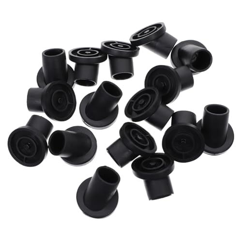 Toddmomy 20 Stück Teiliges Möbelbein schoner aus Schwarzem Gummi rutschfeste Stuhlbeinkappen mit Geneigtem Design Bodenschutz für Holz Fliesenböden Geeignet für Stühle Tische Hocker und von Toddmomy