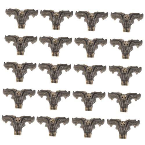 Toddmomy 20 Stück Teiliges Retro möbelfüße aus Holz Dekorative Schmuckkästchen Beine Vintage ersatzteile für Koffer und Holzkisten Möbelstützen für Schränke Schminktische und von Toddmomy