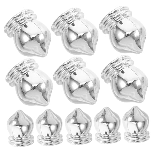 Toddmomy 20 Stück Teiliges Silberne Fahnenmast Endkappen Kunststoff Präzise Innendurchmesser Dekorative Flaggenstangen Abdeckungen Einfach zu Montierende Flaggenmast Topper für Innen und von Toddmomy