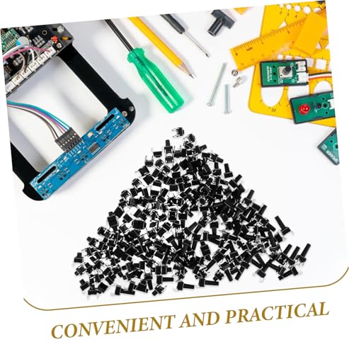 Toddmomy 200 Stück Mikroschalter Momentane Drucktaster für Elektronische Schaltungen und Breadboards Kompakt Langlebig und Schnell Reagierend von Toddmomy