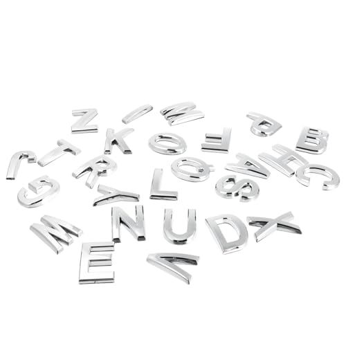 Toddmomy 26 Stück Teiliges Buchstaben Sticker Selbstklebend Rostbeständig Elegantes Verchromtes Design für Briefkasten Türschild Hausnummer Geeignet für Glatte Oberflächen Langlebig und Toddmomy 26 Stück Teiliges Buchstaben Sticker Selbstklebend Rostbeständig Elegantes Verchromtes Design für Briefkasten Türschild Hausnummer Geeignet für Glatte Oberflächen Langlebig und von Toddmomy