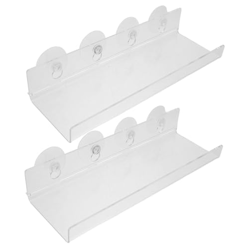 Toddmomy 2stücke Fenster Pflanzenregal Aus Acryl Mit Saugnapf Schwebendes Regal Für Zimmerpflanzen Inklusive Halterung Transparente Fensterbankverlängerung Für Sukkulenten Und von Toddmomy