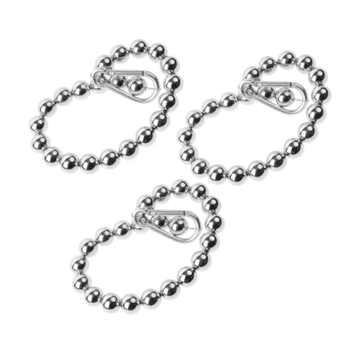 Toddmomy 3 Stück Edelstahl Fahnenmast Befestigungsringe Beaded Retainer Rings Wetterfest Langlebig mit Poliertem Finish für Innen Außen Einfache Anbringung von Toddmomy