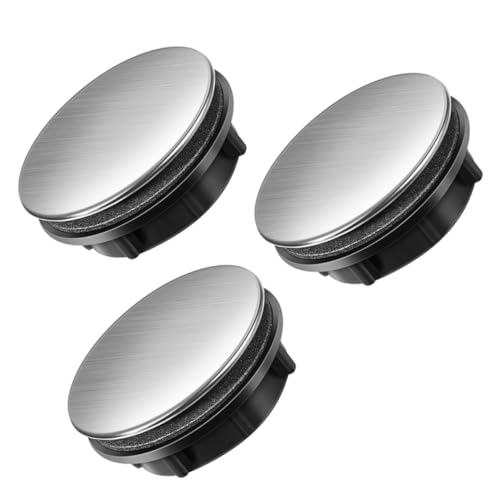 Toddmomy 3 Stück Edelstahl Wasserhahnlochabdeckung mit Dichtung Langlebig und Praktisch zum Verschließen von Spülbecken Seifenspenderlöchern Einfache Montage Passend für von Toddmomy