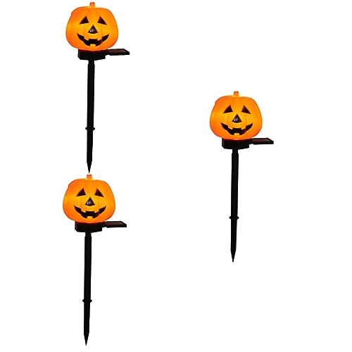 Toddmomy 3 Stück Solar LED Gartendeko Halloween Kürbis Form Solarlampe Gartenleuchte mit Erdspieß für Terrasse und Außenbereich Leuchtdauer nach Sonnenladung Toddmomy 3 Stück Solar LED Gartendeko Halloween Kürbis Form Solarlampe Gartenleuchte mit Erdspieß für Terrasse und Außenbereich Leuchtdauer nach Sonnenladung von Toddmomy