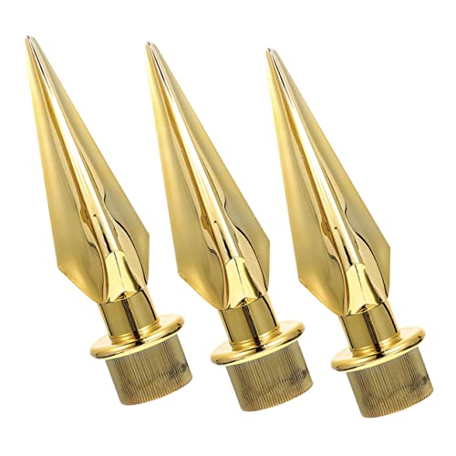 Toddmomy 3 Stück Teiliges Flaggenmast Topper Dekorative Fahnenmast Spitze für Außenbereich Praktischer Ersatz für Flaggenmast Einfache Installation und Vielseitige Anwendung von Toddmomy