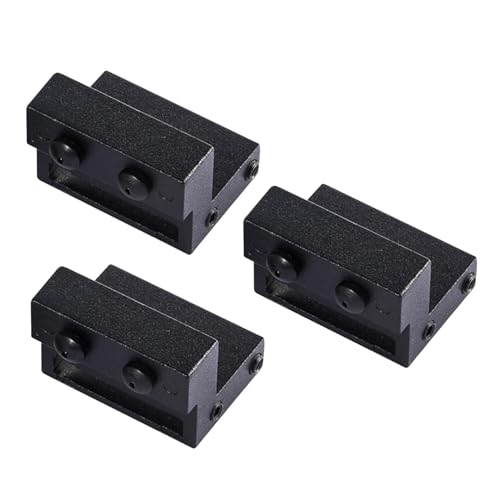 Toddmomy 3 Stück Teiliges Türstopper Karbonstahl mit Silikon Verstellbarer Schiebetür stopper für Schienen Geräuschdämpfend Korrosionsbeständig Passend für Scheunentüren und von Toddmomy