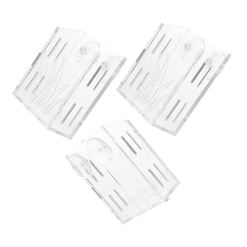 Toddmomy 3 Stück Wandmontierte Pflanzen Töpfe mit Saugnapf Design Aquarienpflanzentöpfe für Dekoration von Fischbehältern Toddmomy 3 Stück Wandmontierte Pflanzen Töpfe mit Saugnapf Design Aquarienpflanzentöpfe für Dekoration von Fischbehältern von Toddmomy