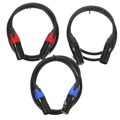 Toddmomy 3 Stück Xlr Mikrofonkabel Symmetrische Audioverbindung Male To Female Schwarz Rot Blau für Klare Tonübertragung und Einfache Verbindung zu Audio Geräten Toddmomy 3 Stück Xlr Mikrofonkabel Symmetrische Audioverbindung Male To Female Schwarz Rot Blau für Klare Tonübertragung und Einfache Verbindung zu Audio Geräten von Toddmomy