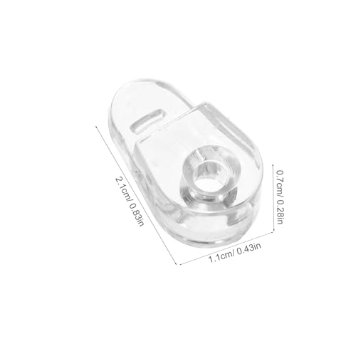 Toddmomy 30 Stück Teiliges Glasklammern aus Robustem Sichere Halterung für Kleiderschrank Spiegeltüren Kompatibel mit Verschiedenen Glasstärken Einfache Montage ohne Profiwerkzeug von Toddmomy