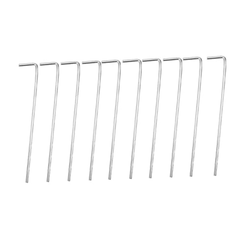Toddmomy 32 Stück Teiliges Zeltheringe aus Heringe mit Hakendesign Windfeste Bodenanker für Camping Garten Pavillons Leicht und Einfach zu Entfernen Robust und Vielseitig Einsetzbar von Toddmomy