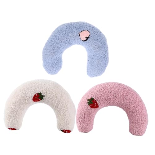 Toddmomy 3stücke Kissen Für Katzen in U-Form Nackenschutzkissen Für Haustiere Plüsch Kuschelkissen Für Katzen Schlafkissen Für Kätzchen Und Welpen Geeignet Für Zuhause Reisen Und von Toddmomy