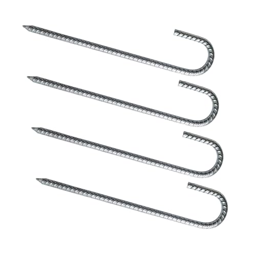 Toddmomy 4 STÜCKE Schwere Verzinkte U Förmige Erdanker Teiliges Robuste Stahl Heringe für Zelt Garten Trampolin Vielseitige Outdoor Bodenanker mit Stabilem Halt von Toddmomy