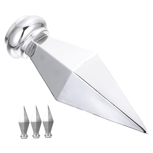 Toddmomy 4 Stück Aluminium Fahnenmast Spitze Teiliges Silber Wetterfeste Flaggenmast Dekoration Für Konferenzsäle und Feierlichkeiten Robust und Verhindert Verheddern der Flagge von Toddmomy