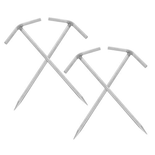 Toddmomy 4 Stück Form Zeltheringe aus Edelstahl Robuste Camping-bodennägel Windfeste und Verlängerte Erdanker für Zelt Markise Outdoor Garten Strand Wiese Toddmomy 4 Stück Form Zeltheringe aus Edelstahl Robuste Camping-bodennägel Windfeste und Verlängerte Erdanker für Zelt Markise Outdoor Garten Strand Wiese von Toddmomy