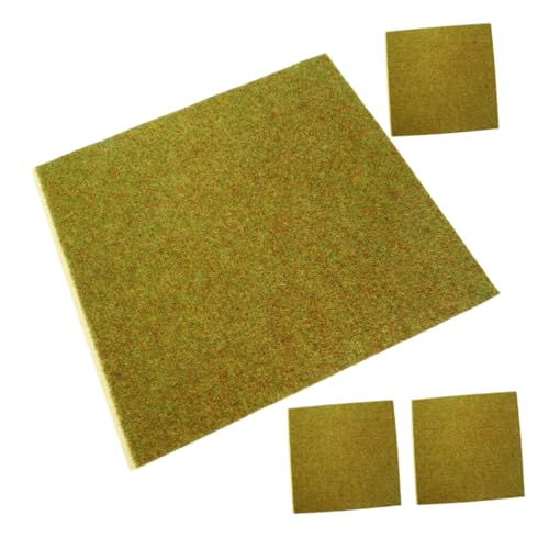 Toddmomy 4 Stück Künstliches Gras für Sandtisch Modelle Nylon Rasenteppich für DIY Landschaftsdekorationen Einfach Zuschneidbar Realistische Wiederverwendbar von Toddmomy