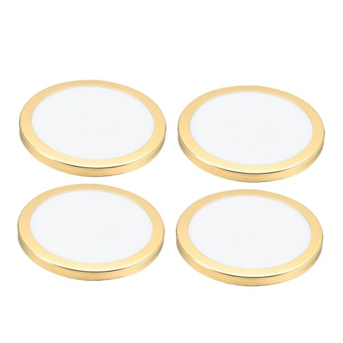 Toddmomy 4 Stück Lampenschirm Diffusor Staubschutz Rund Acryl Lampenschirmabdeckung Dekorativer Lampenschirm Diffusor Schutz für Deckenleuchte Wohnzimmer Schlafzimmer Küche von Toddmomy