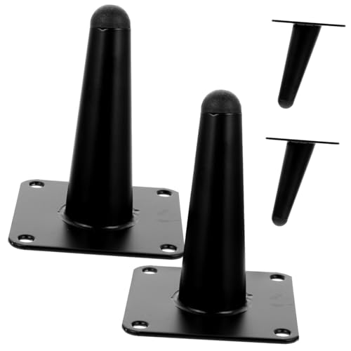 Toddmomy 4 Stück Metall Möbelfüße Schrägkonisch Sofa Schrankbeine Modern Strapazierfähig für Couch Tv Schrank Couchtisch und Büromöbel von Toddmomy