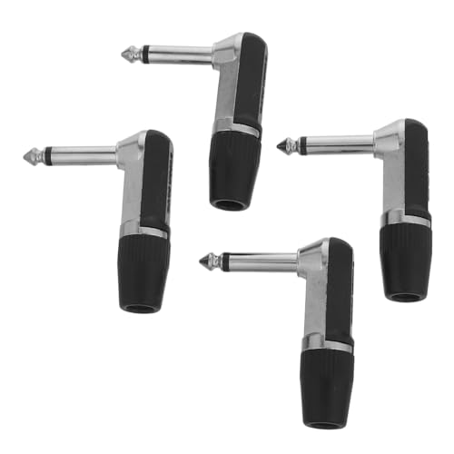 Toddmomy 4 Stück Mono -mikrofonstopfen Rechtwinkliger Audioadapter Mikrofonstopfenanschluss Rechtwinkliger Mono-stecker Audioanschluss Für Mikrofon Metall Kunststoff Schwarz Toddmomy 4 Stück Mono -mikrofonstopfen Rechtwinkliger Audioadapter Mikrofonstopfenanschluss Rechtwinkliger Mono-stecker Audioanschluss Für Mikrofon Metall Kunststoff Schwarz von Toddmomy