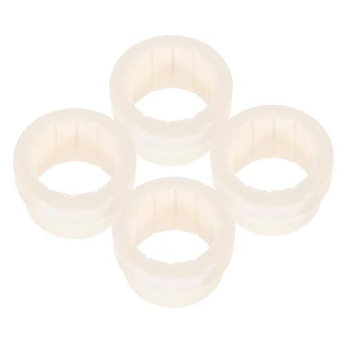 Toddmomy 4 Stück Poolschirm-stabilisator-Adapter Gewindeadapter Weiß Wetterfester Outdoor Schirmstangen-Einsatz Einfacher Plug Aufbau Kompatibel Schirmrohren Langlebiger Sonnenschirmhalter von Toddmomy