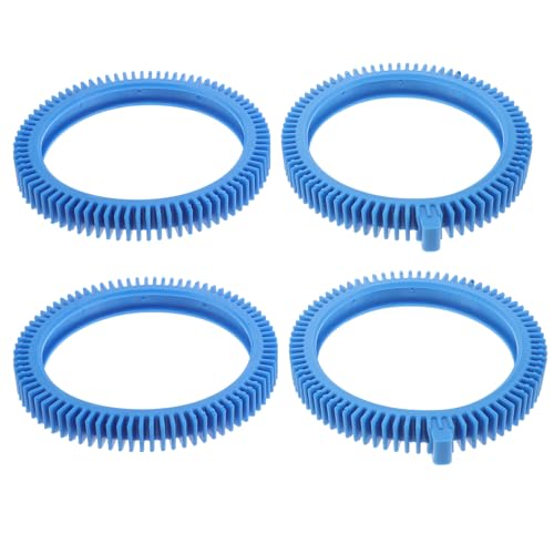 Toddmomy 4 Stück Reifen für Schwimmbadreiniger – Ersatz-PVC-Vorder- und Hinterreifen für automatische Poolreinigungsgeräte von Toddmomy