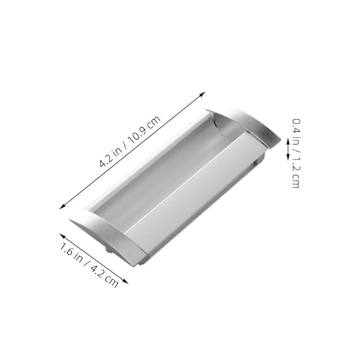 Toddmomy 4 Stück Teiliges Eingelassene Verdeckte Türgriffe aus Aluminiumlegierung Lochabstand Geeignet für Schrank Kleiderschrank Schiebetüren Langlebig und Installieren Unsichtbare von Toddmomy