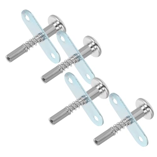 Toddmomy 4 Stück Teiliges Federbelasteter Kolbenriegel aus Robustem Eisen Vielseitig Einsetzbar für Kinderbett Beistellbett Schrank und Fenstergitter Einfache Montage Zufällige Farbe von Toddmomy