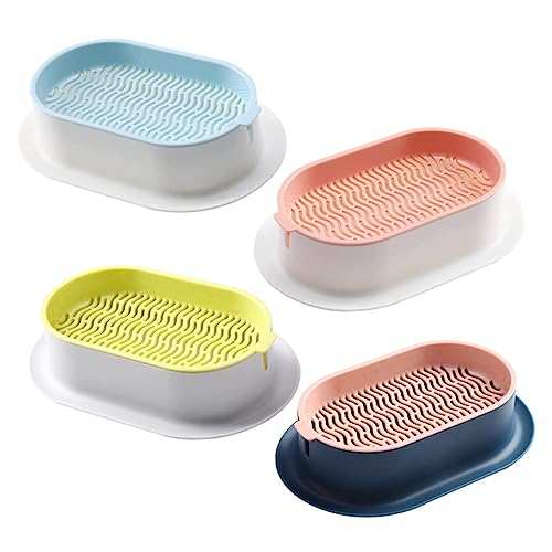 Toddmomy 4 Stück Teiliges Katzengras Pflanzset Kreative Praktische Anzuchtschalen für Katzenminze Soilless Pflanzer mit Großem Wassertank Umweltfreundliches Katzenzubehör für Zuhause von Toddmomy