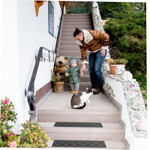 Toddmomy 4 Stück Teiliges Rutschfeste Treppenstufenmatten aus PVC mit Selbstklebender Antirutsch oberfläche Geeignet für Holztreppen Innen und Außen Schalldämmend Kälteisolierend Waschbar Toddmomy 4 Stück Teiliges Rutschfeste Treppenstufenmatten aus PVC mit Selbstklebender Antirutsch oberfläche Geeignet für Holztreppen Innen und Außen Schalldämmend Kälteisolierend Waschbar von Toddmomy