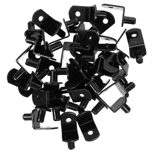 Toddmomy 40 Stück Teiliges Küchenschrank Regalbodenträger aus Kaltgewalztem Stahl Stabile Fachbodenträger für Holzregale Schwarz Geeignet für Schränke Bücherregale Vitrinen und Toddmomy 40 Stück Teiliges Küchenschrank Regalbodenträger aus Kaltgewalztem Stahl Stabile Fachbodenträger für Holzregale Schwarz Geeignet für Schränke Bücherregale Vitrinen und von Toddmomy