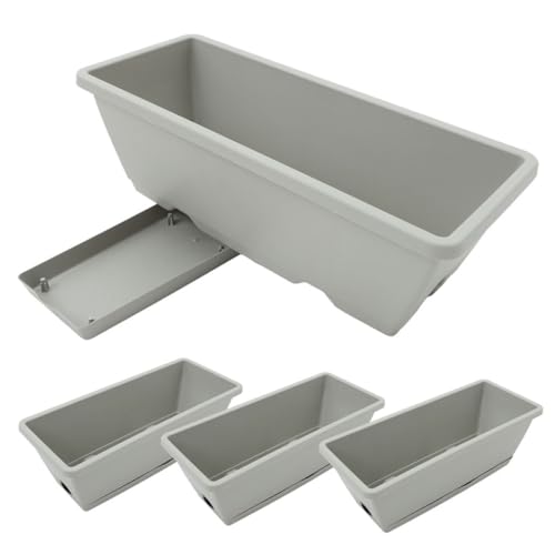 Toddmomy 4stücke Fensterbox Pflanzer Rechteckige Blumenkästen Für Gemüse Und Blumen Mit Drainagedesign Für Garten Und Balkon von Toddmomy