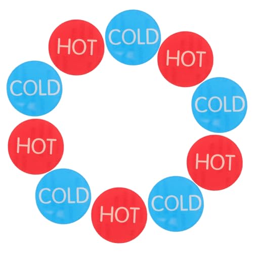 Toddmomy 5 Paare Selbstklebende Heiß Kalt Wasserzeichen Acryl Rund Aufkleber für Wasserhähne Gewerbliche Nutzung Hotel Restaurant Badezimmer Toddmomy 5 Paare Selbstklebende Heiß Kalt Wasserzeichen Acryl Rund Aufkleber für Wasserhähne Gewerbliche Nutzung Hotel Restaurant Badezimmer von Toddmomy