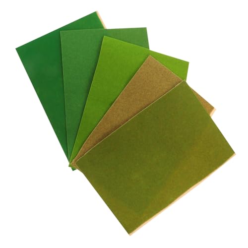 Toddmomy 5 Stück Künstliche Rasenmatte für Sandtisch Modellbau Strapazierfähiges Material zur DIY Dekoration von Gartenlandschaften und Miniaturwelten Toddmomy 5 Stück Künstliche Rasenmatte für Sandtisch Modellbau Strapazierfähiges Material zur DIY Dekoration von Gartenlandschaften und Miniaturwelten von Toddmomy