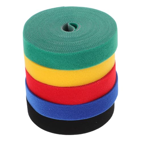 Toddmomy 5 Stück Nylon Teppichmarkierungsstreifen Bunte Wiederverwendbare Klettbänder Breit Lang Für Klassenzimmer Teppich Griffe Kabelorganisation Kreative Anwendung von Toddmomy