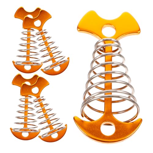 Toddmomy 5 Stück Teiliges Zeltschnurspanner Hochfestem Material Flexibler Zelthering Fixierer mit Federmechanismus Stabiler Zeltschnur Spanner für Windstabile Befestigung bei Camping und Toddmomy 5 Stück Teiliges Zeltschnurspanner Hochfestem Material Flexibler Zelthering Fixierer mit Federmechanismus Stabiler Zeltschnur Spanner für Windstabile Befestigung bei Camping und von Toddmomy