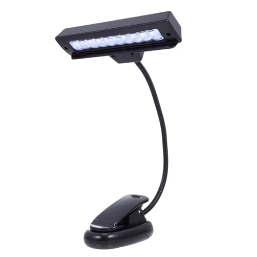 Toddmomy 5 Stück Verstellbare LED Notenpultleuchte mit Clip Faltbare Tischlampe Energiesparend Gleichmäßige Lichtverteilung Batteriebetrieben zum Lesen und Klavierüben Am Nachttisch von Toddmomy