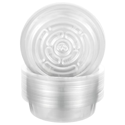 Toddmomy 50 Stück Kunststoff Blumentopf Untersetzer Transparentes Pflanzenschalen für Blumentöpfe für Gartenarbeit und Home Dekoration Hohe Ränder Verhindern Wasseraustritt Toddmomy 50 Stück Kunststoff Blumentopf Untersetzer Transparentes Pflanzenschalen für Blumentöpfe für Gartenarbeit und Home Dekoration Hohe Ränder Verhindern Wasseraustritt von Toddmomy