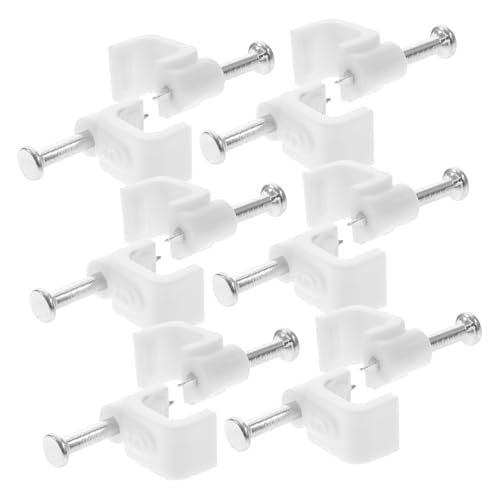 Toddmomy 500 Stück Kabelclips für Wandbefestigung Langlebige Kabelhalter Nagel Kabelklemmen für Kabelmanagement Zuhause und Büro Geeignet für Stromkabel und Verlängerungskabel von Toddmomy