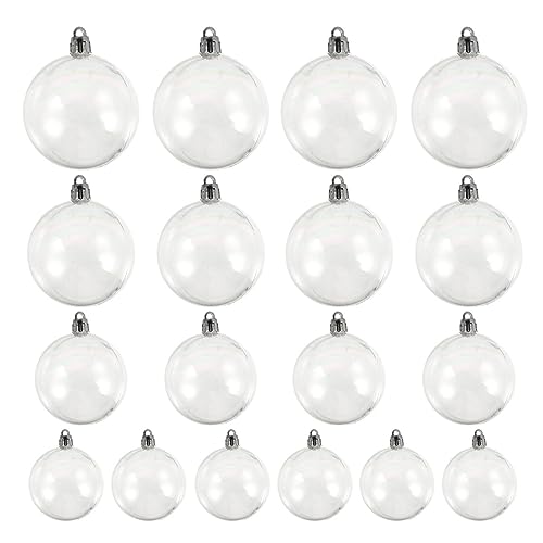 Toddmomy 54 Stück Schillernde Weihnachtskugel-Ornamente Transparente Christbaumkugeln Bruchsichere Baumkugeln Für Feiertagsparty-Baumdekorationen von Toddmomy