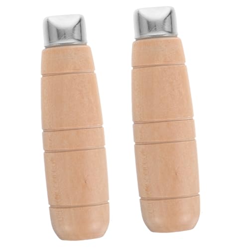 Toddmomy 6 Sets Rutschfester Handgriff Griffmaterial Hacken Kochmesser Cutter Handgriff Küchenschneider Griffschneider Austauschbarer Griff Cutter Ersatzgriff Küchenbedarf Holz von Toddmomy