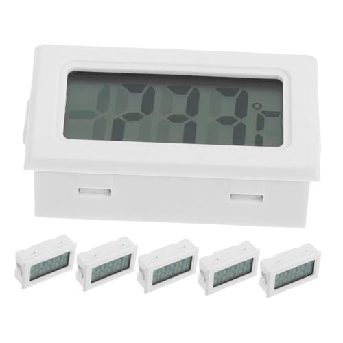 Toddmomy 6 Stück Digitales Eingebautes Thermometer mit Klarem Display Platzsparendem Design und Hoher Präzision für Innenräume Gewächshäuser und Industrielle Temperaturmessung von Toddmomy
