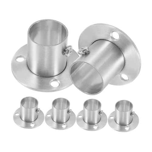 Toddmomy 6 Stück Flanschhalter für Schrankstangen Robuste Halterung für Vorhang und Duschvorhangstangen Einfache Installation Stabiler Halt Langlebige Konstruktion Toddmomy 6 Stück Flanschhalter für Schrankstangen Robuste Halterung für Vorhang und Duschvorhangstangen Einfache Installation Stabiler Halt Langlebige Konstruktion von Toddmomy