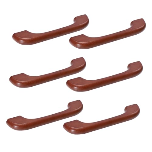 Toddmomy 6 Stück Teiliges Holzschrankgriffe Lochabstand Vintage Möbelgriffe für Küchentüren Kleiderschränke und Kommoden Naturfarbene Stabile Türknöpfe aus Massivem Holz von Toddmomy