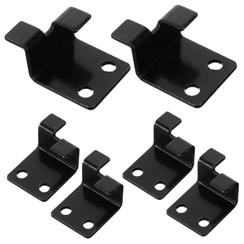 Toddmomy 6 Stück U halterungen aus Edelstahl für Rahmenlose Spiegel Wandbefestigung Fliesenhalter Multifunktional Stabile Spiegelclips für Wand und Boden von Toddmomy