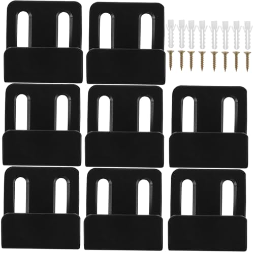 Toddmomy 8 Sätze Teiliges Verstellbare aus Edelstahl Schwere Wandhalter für Fliesenbefestigung Robuste Wandaufhänger mit Schrauben und Dübeln Vielseitig für Möbel Spiegel und Dekorationen von Toddmomy