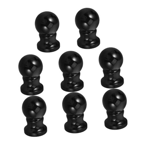 Toddmomy 8 Stück Teiliges Fahnenmast Kugelkopf aus Wetterfestem Abs Kunststoff Robustes Flaggenmast Endstück zur Sicheren Befestigung und Einfacher Winkeleinstellung Schwarze Hausflaggen von Toddmomy
