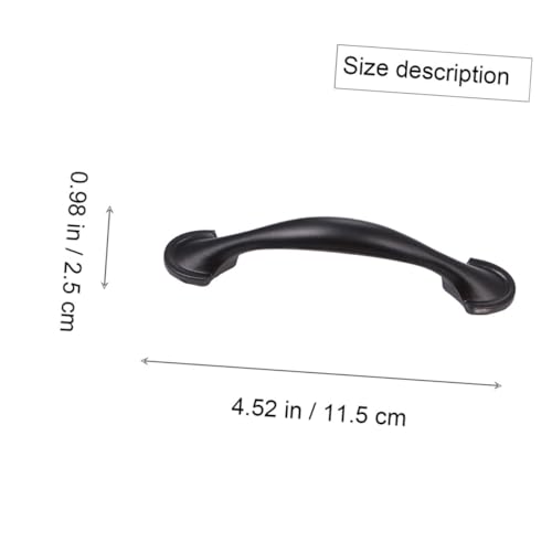 Toddmomy 8 Stück Teiliges Schwarzer Möbelgriffe aus Langlebigem Material für Schranktüren und Einfache Montage ohne Spezialwerkzeug Geeignet für Kleiderschrank Kommode und Küchenschränke von Toddmomy