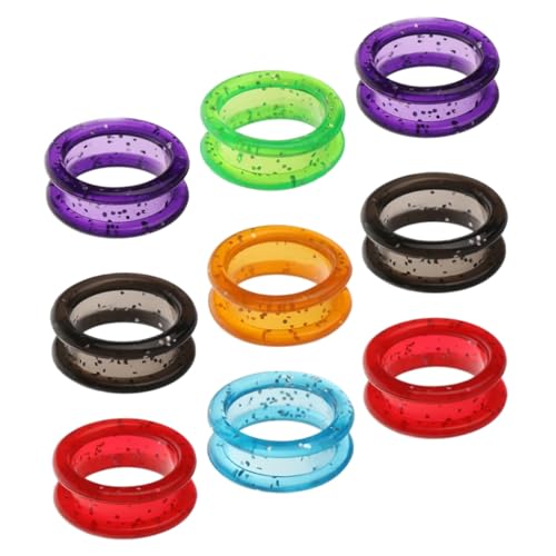 Toddmomy 9 Stück Teiliges Fingerschutz für Scheren Flexible Rutschfeste Schergriffe für Friseure und Haustierpflege Bequem Langlebig Kompatibel mit Vielen Scheren Einfache Befestigung von Toddmomy